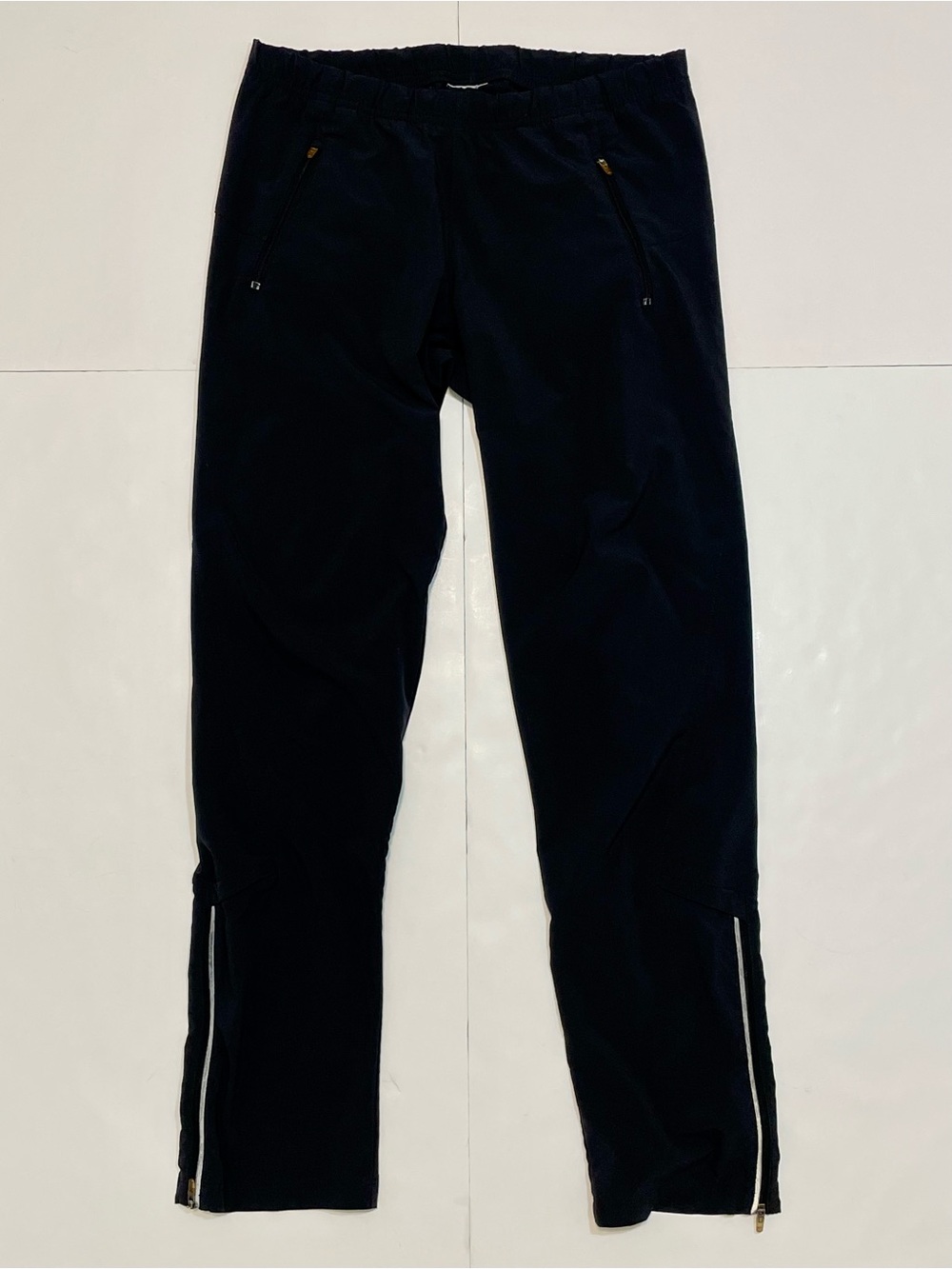 Nike Dri-FIT Women's Black Lightweight Woven Ankle Zip Running Pants - Size S